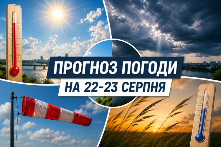 Спека зміниться дощами: якою буде погода у Кам’янському та на Дніпропетровщині 22-23 серпня