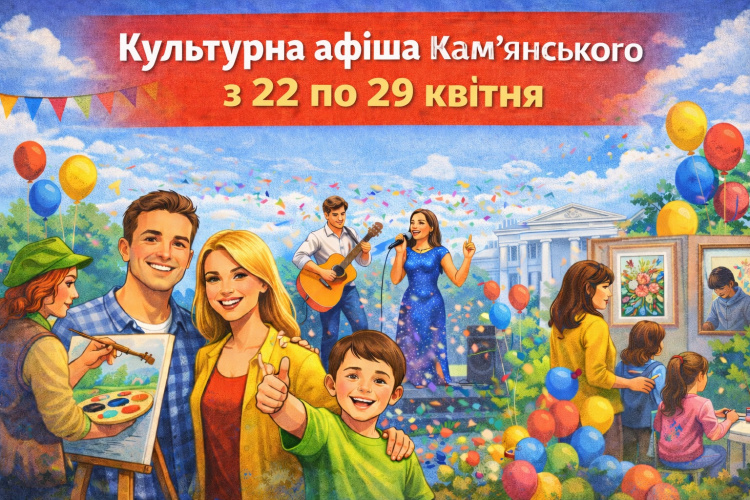 Не сидіть вдома: у Кам’янському підготували яскраві заходи на тиждень з 22 по 29 квітня - афіша