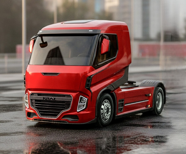 Футуристичне натхнення: український дизайнер представив концепт тягача KRAZ Semi Truck 2027