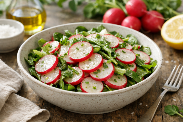 Приготуйте хрусткий салат з редиски зі сметаною — перша свіжість квітня!