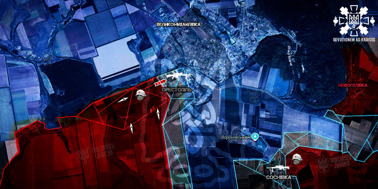 Фронт на межі: ворог просунувся на Дніпропетровщині, що спричинило ризики ізоляції плацдарму