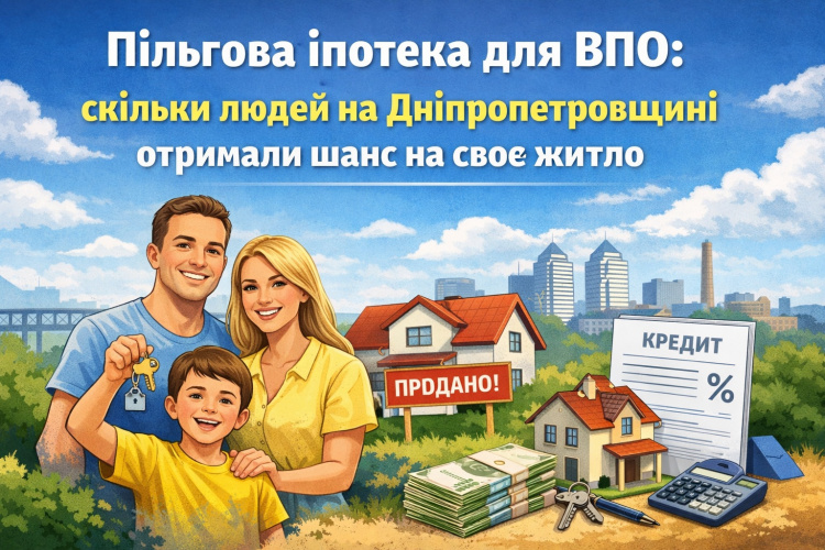 Пільгова іпотека для ВПО: скільки людей на Дніпропетровщині отримали шанс на власне житло