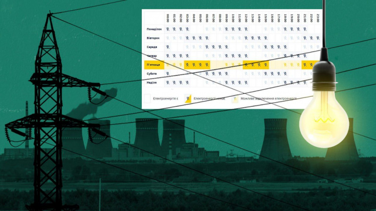 Детальний розклад знеструмлень для Дніпропетровщини на 23 листопада