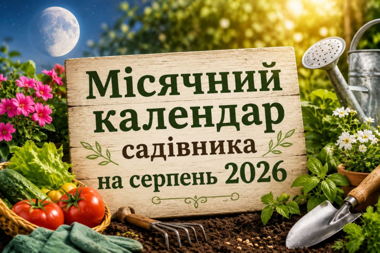 Місячний календар садівника на серпень 2026