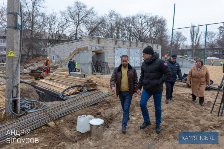 В Кам’янському тривають роботи з капітального ремонту Наукового ліцею імені Анатолія Лигуна