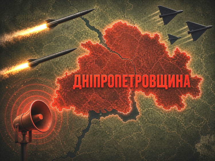 Повітряна тривога на Дніпропетровщині