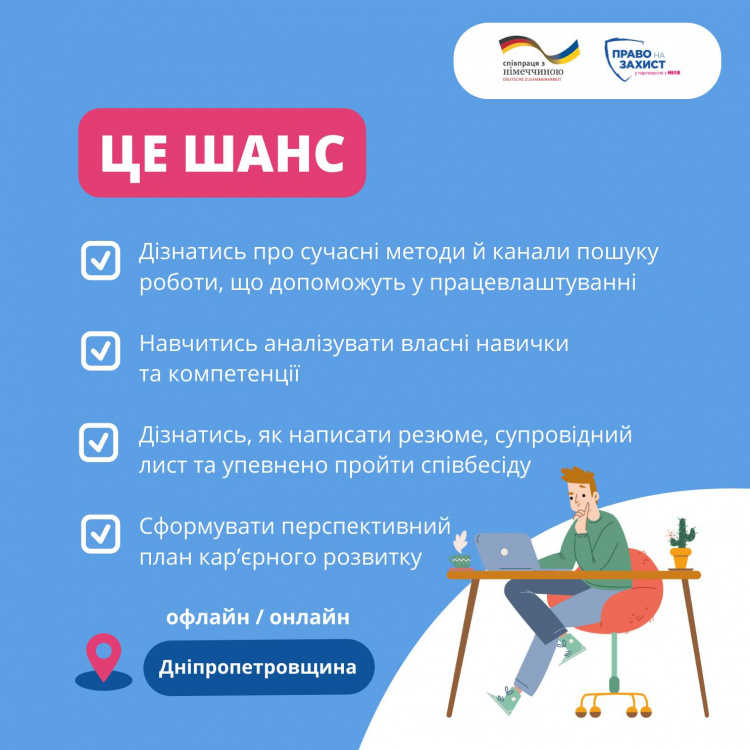 У Кам'янському переселенців запрошують отримати важливі навички для працевлаштування та фінансової стабільності