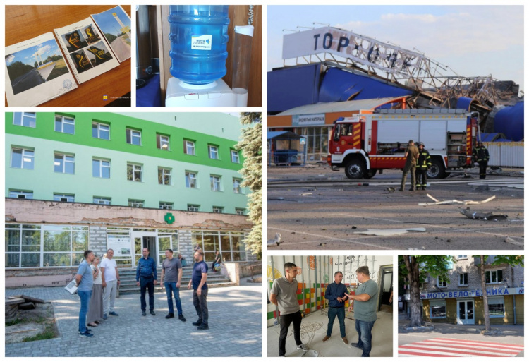Зруйнований "Епіцентр", зміцнення медицини та пункт з безкоштовною питною водою у місті - тижневий дайджест головних подій