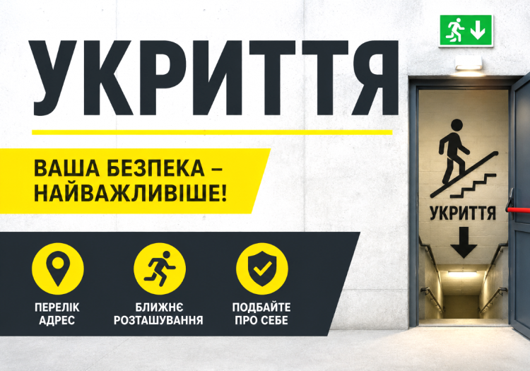 У Кам’янському оновили список укриттів: де шукати захист під час тривоги