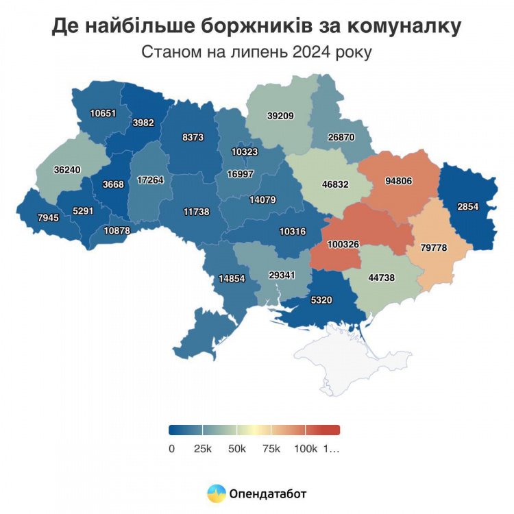 Найбільше боржників в Україні – на Дніпропетровщині