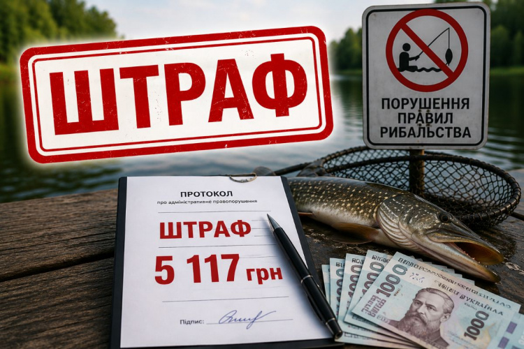  рибалок Дніпропетровщини попередили про шалені штрафи