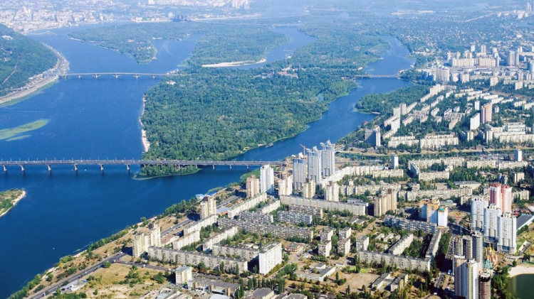Історичні райони міста Кам'янське на Дніпропетровщині — карта і забудова