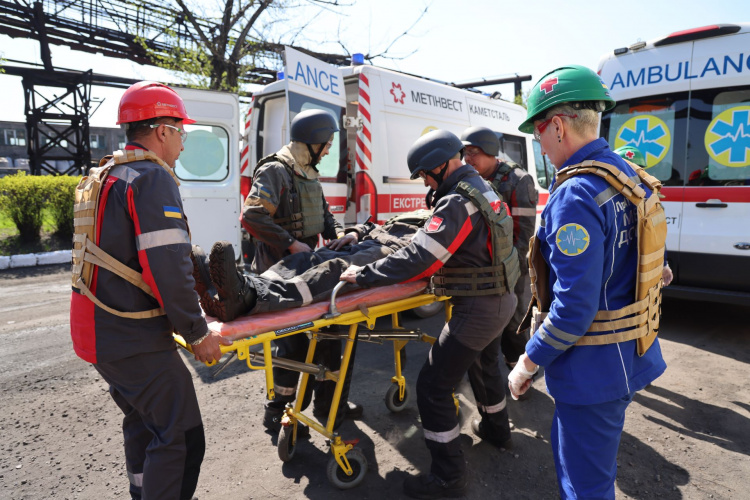 Уламки ворожого БПЛА на Каметсталі: підприємство перевірило злагодженість дій у критичній ситуації
