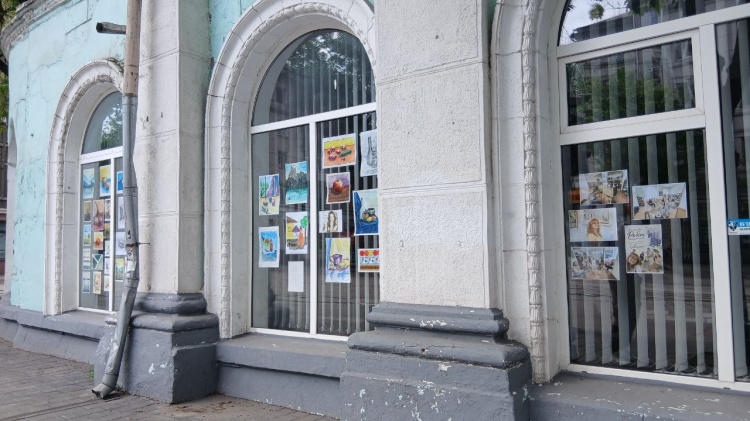 У Кам’янському мистецтво на вікнах бібліотеки