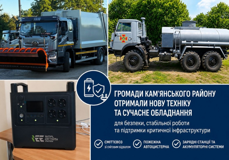 громади Кам'янського району посилили матеріальну базу
